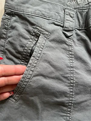 Gray American Eagle Flared pants size 6L thumbnail 3