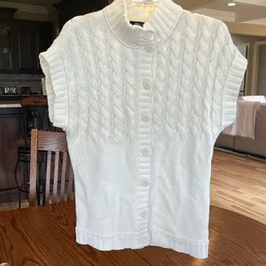 Style & Co Cream Cable Knit Oversized Sweater thumbnail 9