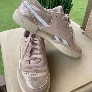 Womens Reebok Club C Revenge Rose Gold Pink Sneak Shoes size 9 thumbnail 8