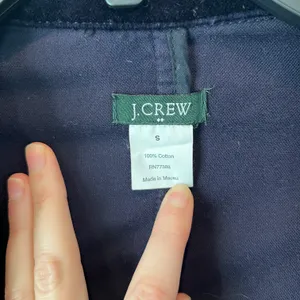 J. Crew Dark Blue Velvet Holiday Blazer Size Small thumbnail 5
