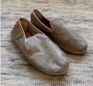UGG Tan Slip-On Loafers with Suede Texture thumbnail 2