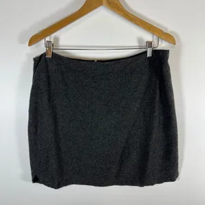 Madewell Womens Gray Wool Blend Mini Skirt Size 12 Lined Back Zip Heathered‎ thumbnail 2