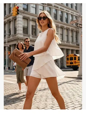 NEW Sleeveless Romper Beach Vacation Outfit S thumbnail 6