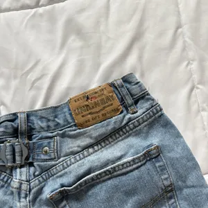 Vintage 90s Y2K Denim Micro Mini Shorts Size 3 Preppy Girlie Baddie‎ Grunge City thumbnail 8