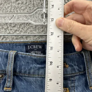 J. Crew Mid Rise Flare Crop Jeans Ankle Boho Preppy‎ BF856 Women's 29 x 25 thumbnail 6