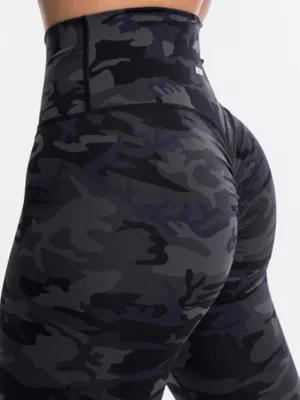 ECHT Force Scrunch Leggings in Black Camo size XS thumbnail 3