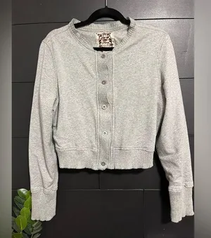 Sweatshirt Button Up Cardigan Crewneck Vintage Old Navy Women’s Sz XL GUC thumbnail 1
