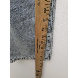 FREE PEOPLE Women's Jeans Boyfriend Distressed Button Fly Blue Acid Wash Size 30 thumbnail 10