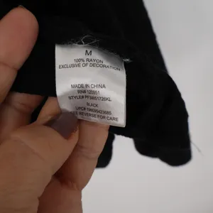 No Brand Dress Womens M Black Crochet Trim Smocked Back Excellent thumbnail 2