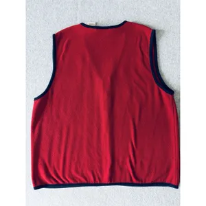 Vintage Erika Sport Womens Fleece Vest Red Embroidered Bells Holiday Christmas M thumbnail 8