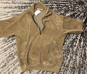 Fear of God Essentials Velour Half Zip Pullover size S thumbnail 2