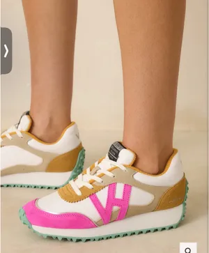 Vintage Havana Women’s Cosmic Sneaker Mustard & Pink Retro Chunky Size 9 thumbnail 1