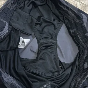 Athleta Racer Run Mid Rise Short 4” Black Camo Size Large thumbnail 6