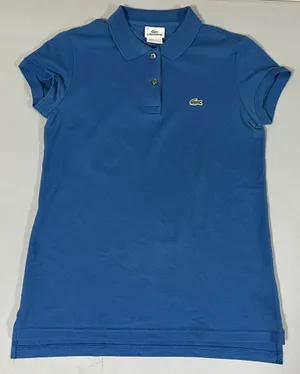 Lacoste Blue Collared Button-Up Polo Short Sleeve Shirt Blouse Size 40 (M) 🐊✨ thumbnail 1