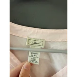 LL Bean Womens Pink‎ Pima Cotton V-Neck Button Front Cardigan Sweater Large thumbnail 4