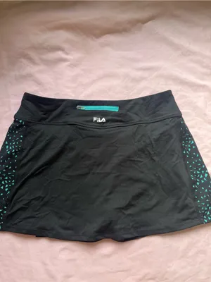 Fila Black Skort with Teal Triangle Accents thumbnail 4