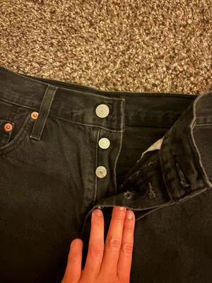 Levi’s Jean Shorts 501 Denim Black thumbnail 3