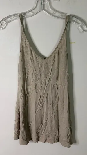 Old Navy Women’s Lightweight V-Neck Beige Tank Top thumbnail 1