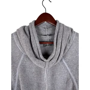 Prana Auberon Cowl‎ Neck Sweater Womens Small Grey Purple Long Sleeve Pullover thumbnail 3