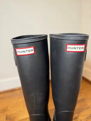 Hunter Rain Boots Tall Matte Black Original thumbnail 10