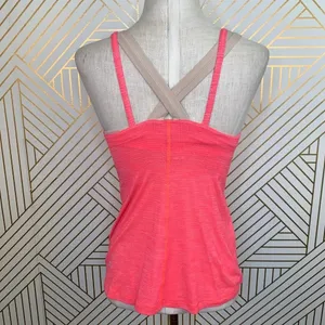 Lululemon Run For Gold Tank Heather Electric Coral‎ thumbnail 6