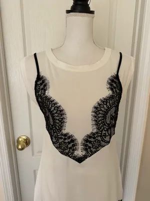 NWT $148 Woman’s Maeve Lace T-Shirt Slip Dress, Sz S thumbnail 9