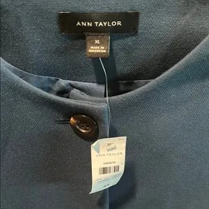 NWT Ann Taylor Classic Blue‎ Jacket with Structured Silhouette thumbnail 2