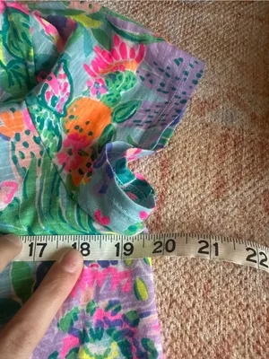 NWOT Lilly Pulitzer Etta V-neck tshirt me and my zest cactus floral print 001504 thumbnail 4