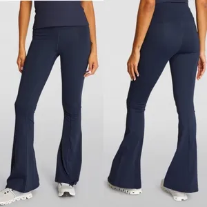 P. E. Nation Full Force Flare Pants Leggings High Rise Navy Blue thumbnail 12