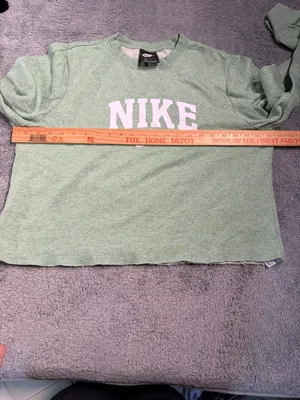 Nike Green Crewneck Sweatshirt large logo swoosh thumbnail 8