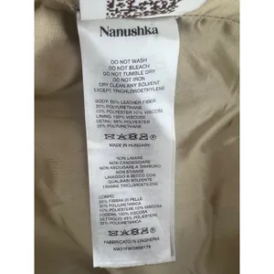 Nanushka Ado Regenerated Leather Biker Jacket‎ Black Espresso XS thumbnail 14