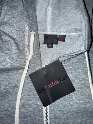 Lulu Lulu Hoodie Size XL Gray Lace Pocket thumbnail 3