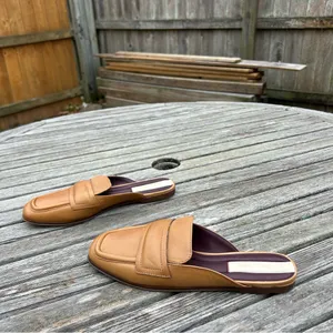 Franco Sarto Tan Brown Leather Duval Mule‎ Womens Slip On Mules Flats Size 7 thumbnail 5