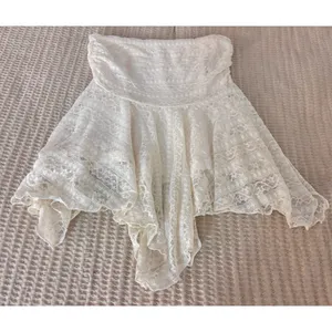Princess Polly lace asymmetrical mini skirt thumbnail 2