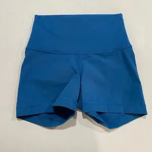 Everlane Perform Blue Biker Shorts XS High Rise Activewear Yoga Shorts thumbnail 2