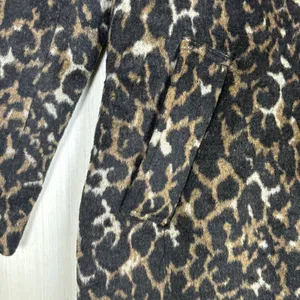 Apt 9 Womens Cheetah Leopard Print Overcoat Single Button Long Jacket Small NEW thumbnail 4