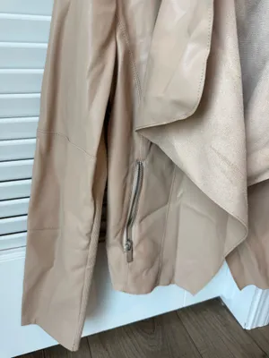 Bagatelle Faux Leather Jacket Tan thumbnail 2