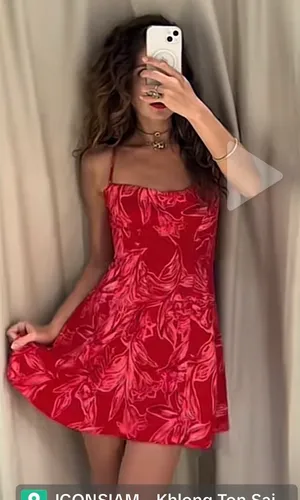 ZARA Red Mini Dress thumbnail 1