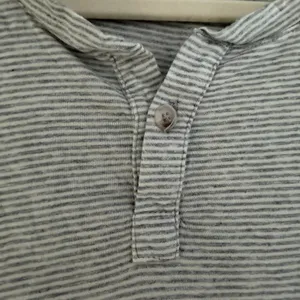 Marine Layer Supima Cotton Modal Blend Striped Henley Long Sleeve Tee‎ Size M/L thumbnail 5