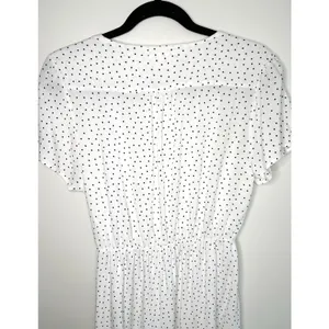 Bella Ella White Black Polka Dot Faux Wrap Dress Rayon S‎ Summer Wedding Guest thumbnail 11