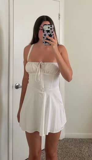 Shein White Mini Dress thumbnail 1