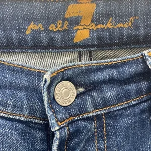 7 for All Mankind vintage boot cut denim. Distressed pockets. EUC. Size 30. thumbnail 3