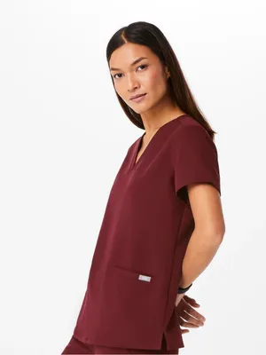 Figs FULL SET Burgundy Casma Scrub Top Kade Straight-Leg Scrub Pant FionLite thumbnail 5