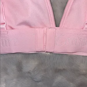 Juicy Couture Pink Bralette L | Logo Band | Soft Stretch Sleepwear thumbnail 6