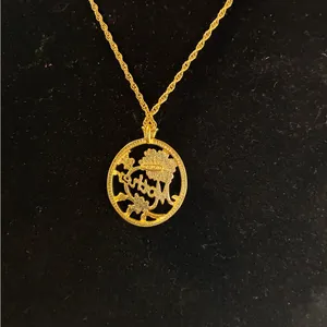 Avon Gold 'Mother' Pendant Necklace thumbnail 2