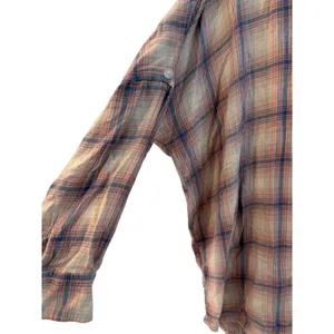 American Eagle Plaid Button Down Shirt Womens Small Oversized Roll Tab thumbnail 2