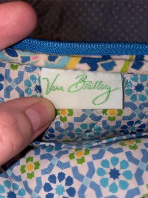 Vera Bradley Capri Blue Paisley Quilted Crossbody Bag Purse Blue, Green, Purple thumbnail 11