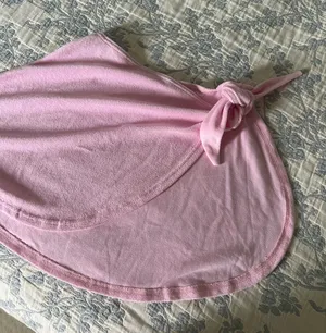 New Pink Terrycloth Bikini Wrap Skirt thumbnail 4