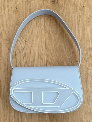 Diesel Leather Bag 1DR Size Regular Gray White thumbnail 1