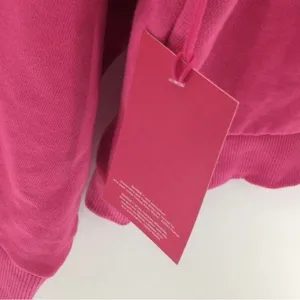 Vans x Barbie Rene Hot Pink Oversized Long Sleeve Crew Sweatshirt Large NEW thumbnail 8